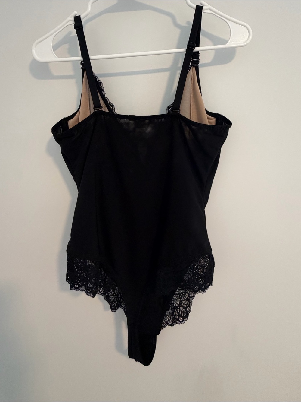 Black Lace Bodysuit with Sheer Cups Medium - Picture 4 of 5